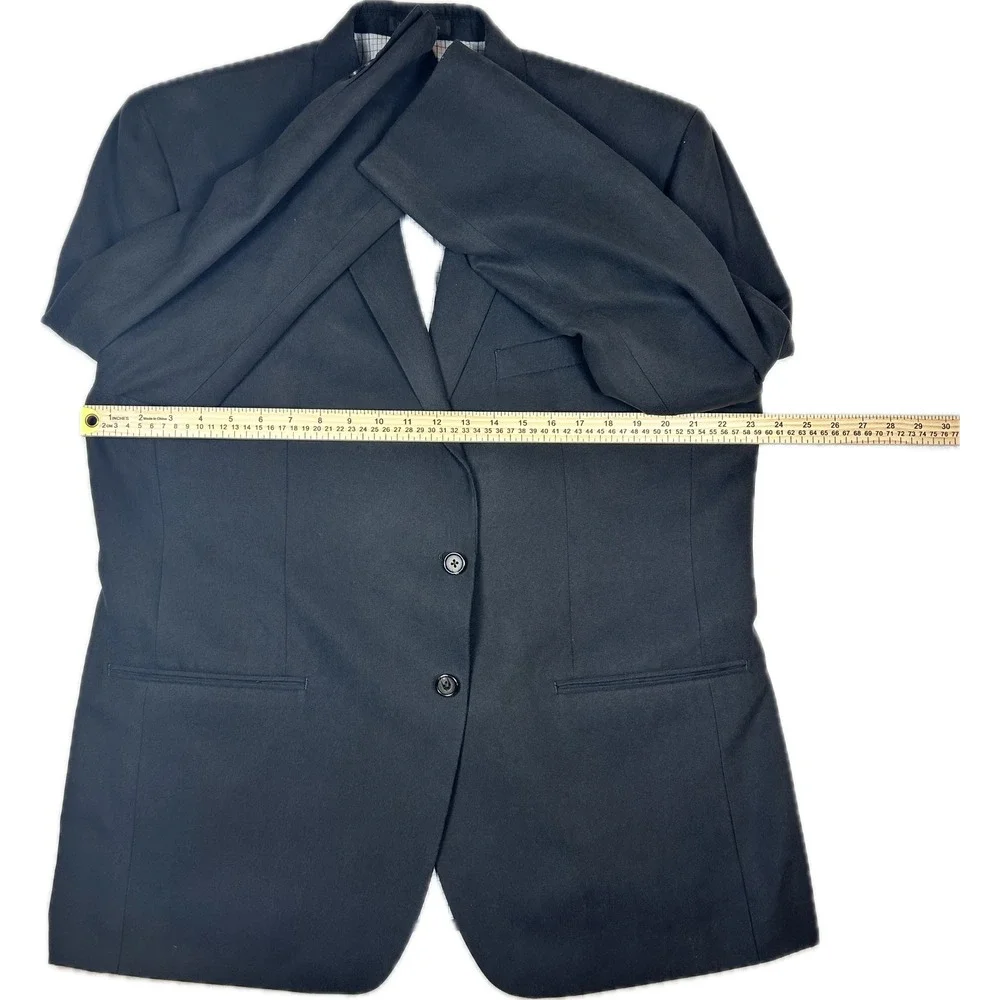 Lauren Ralph Lauren Mens Black Blazer Sport Coat 2 Button Classic Fit 23